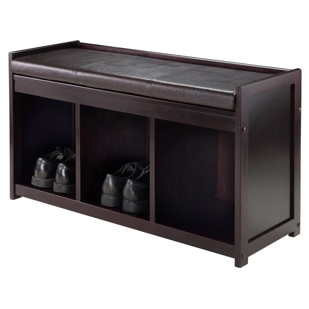 Espresso 2-Pc Storage Bench & Seat Cushion B4354