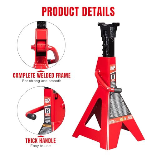 Heavy Duty Steel Jack Stands 3 Ton 1 Pair P500365