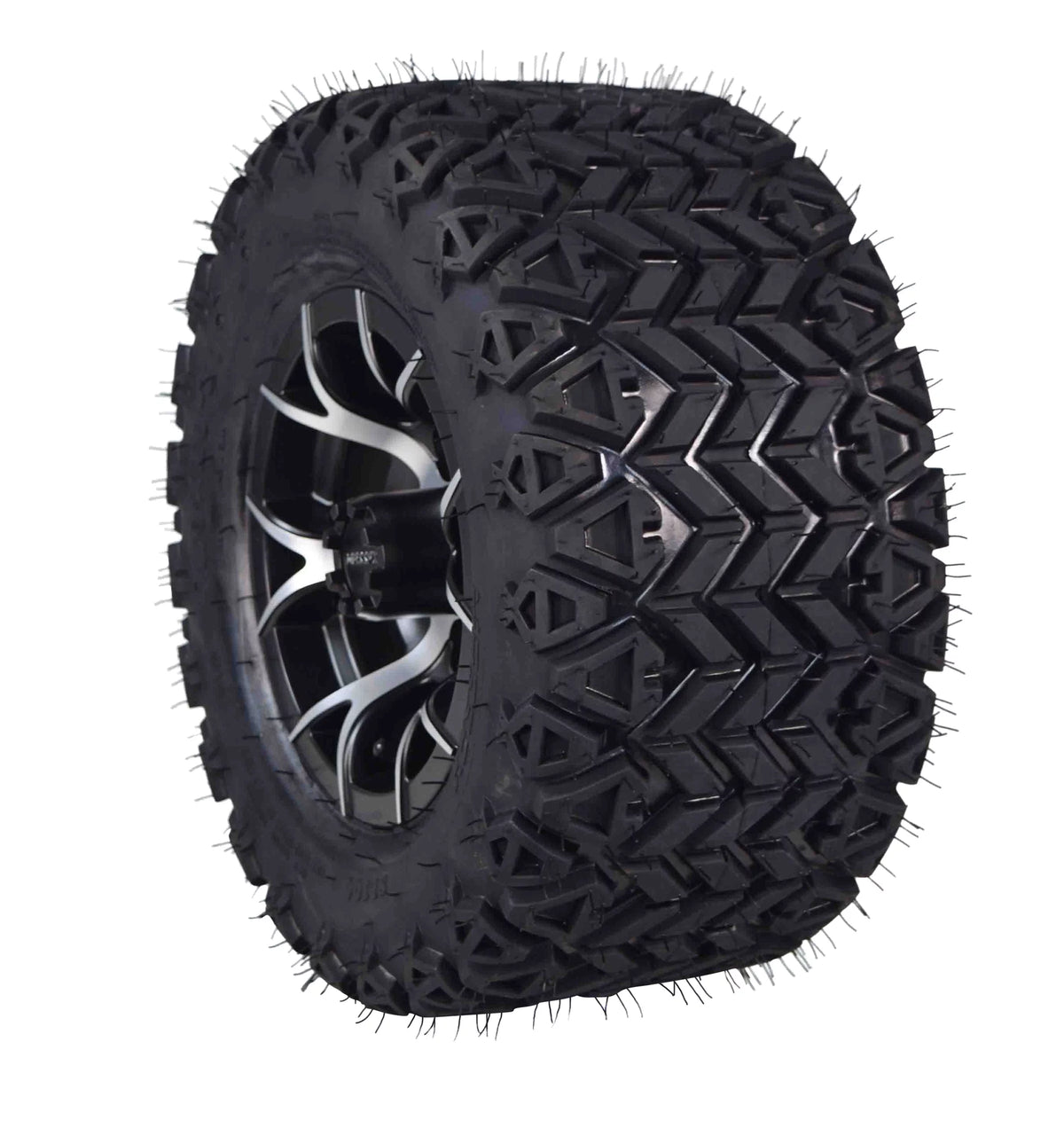 20x10-10 Golf Cart Turf Tire & Black Wheel Kit M471