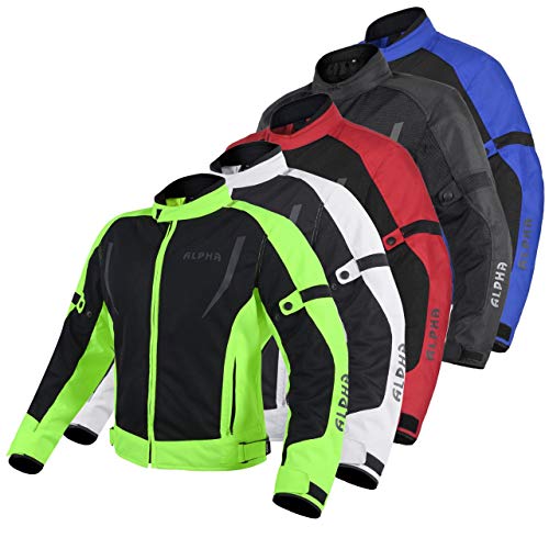 HI VIS MESH MOTORCYCLE JACKET (RED, 4X-LARGE) Q6399