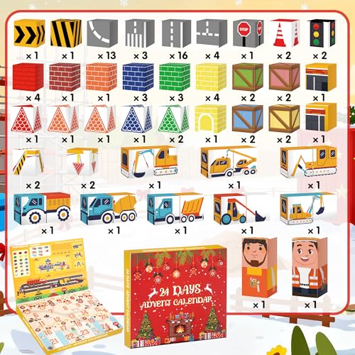 100PCS Magnetic Building Blocks Advent Calendar P115875