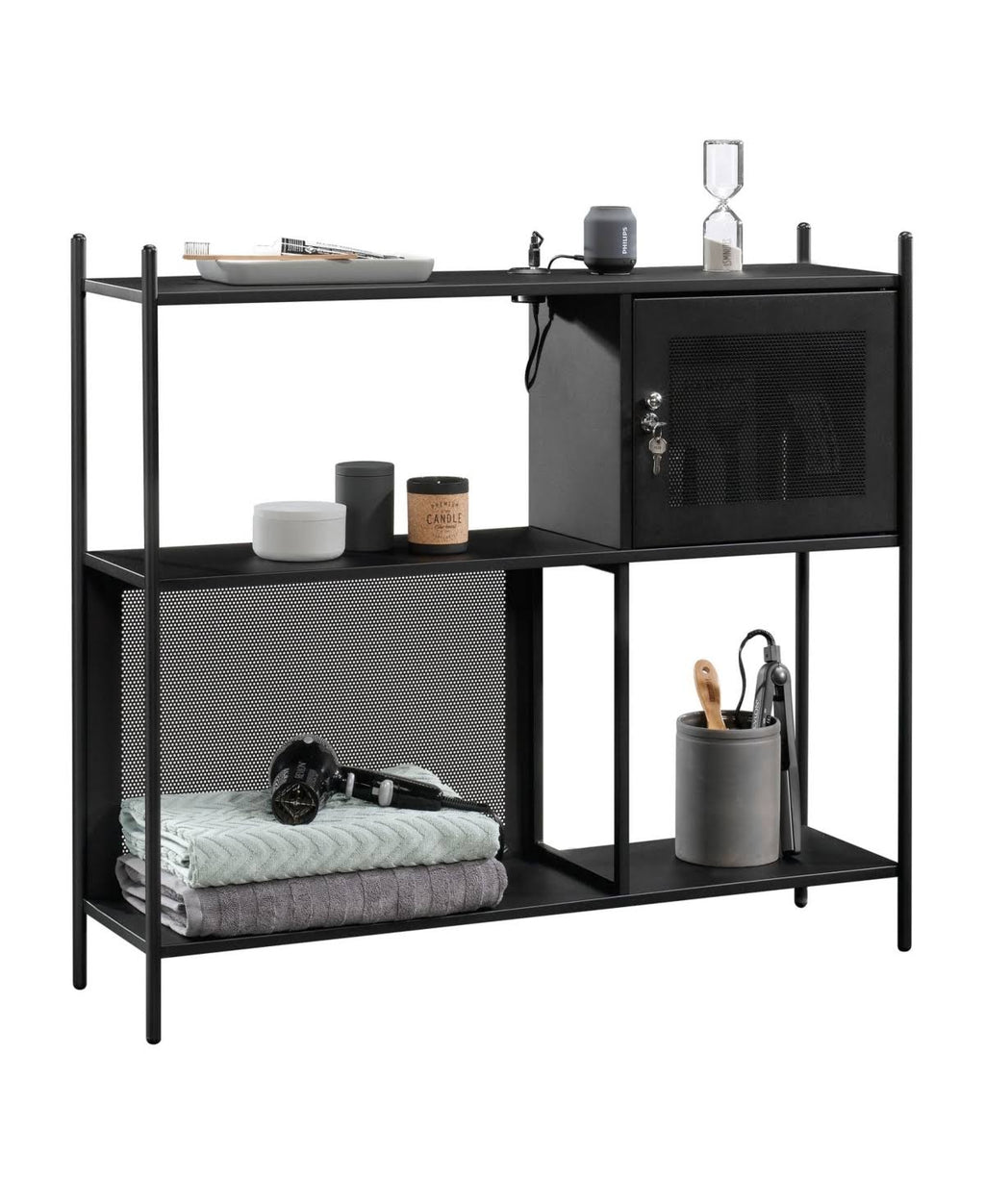 Black Storage Cabinet L6268