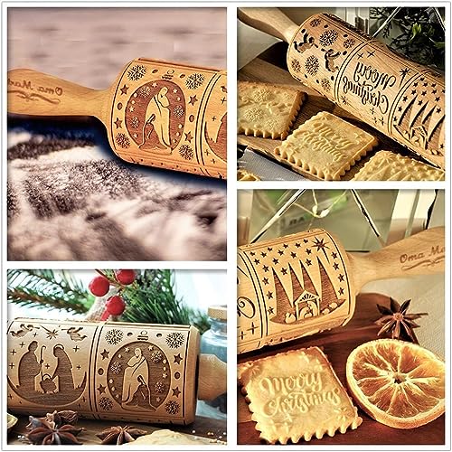 Wooden Engraved Rolling Pin S38222