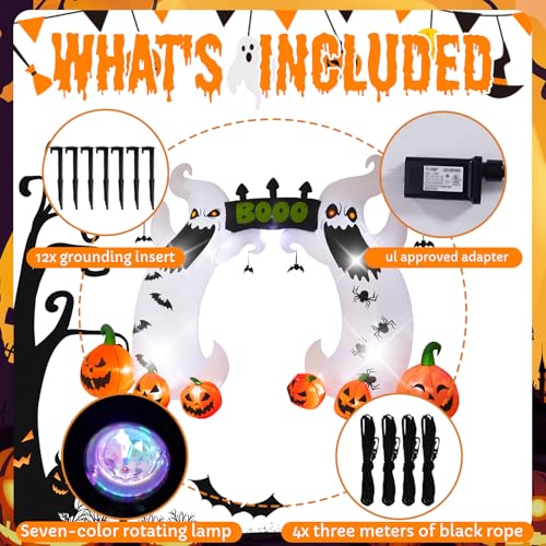 8ft Inflatable Halloween Outdoor Decoration with LED Lights O3993