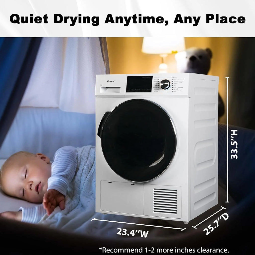 4.4 Cu ft Ventless Heat Pump Front Load Clothes Dryer M140