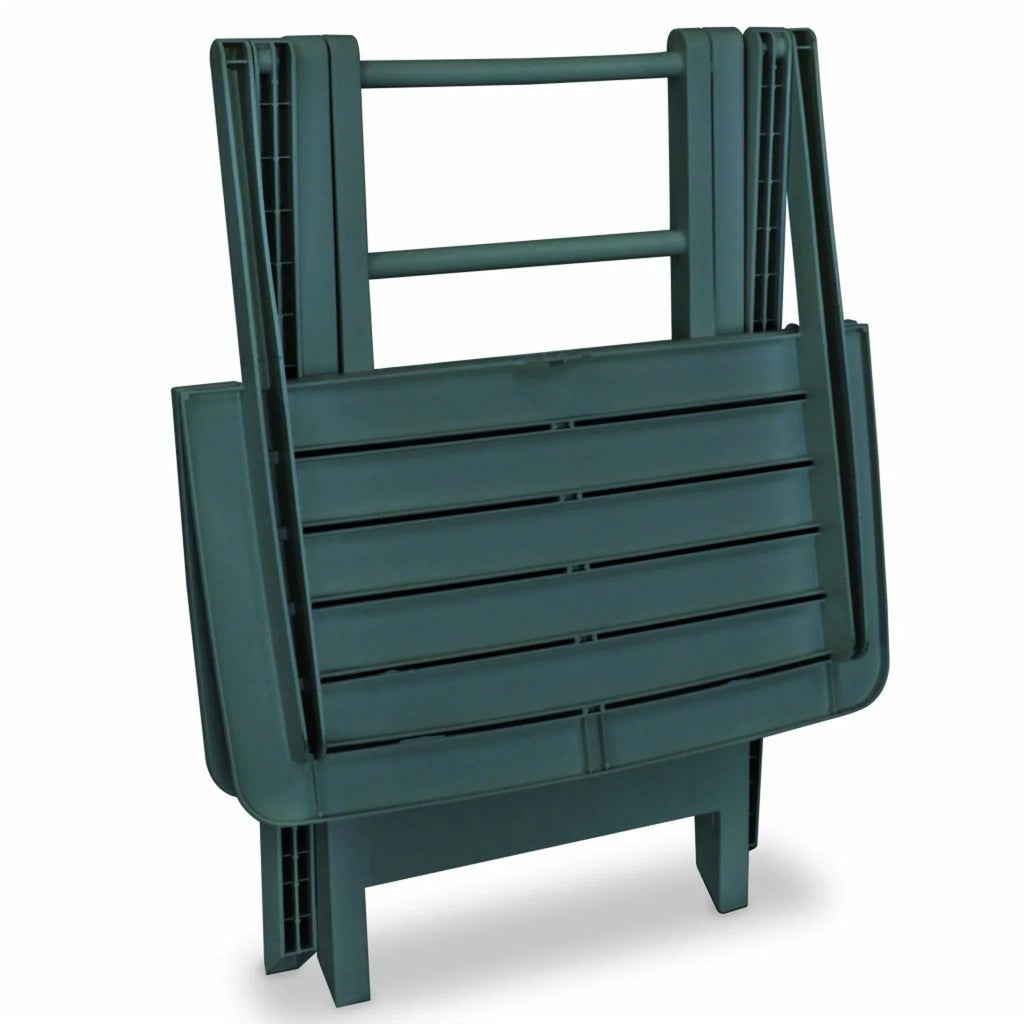3 Piece Green Plastic Folding Bistro Set H713611