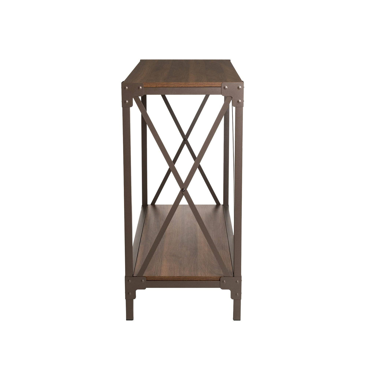 Black Wood/Metal Console Table X82555