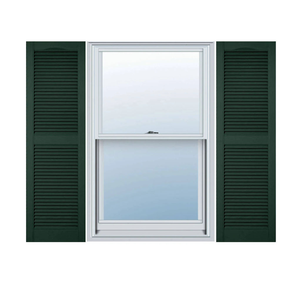 14 1/2 inch x 49 inch Vinyl Open Louver Shutters Per Pair A259