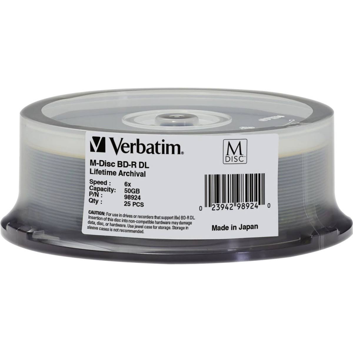 BD-R DL 50GB 6X 25pk Spindle X7939