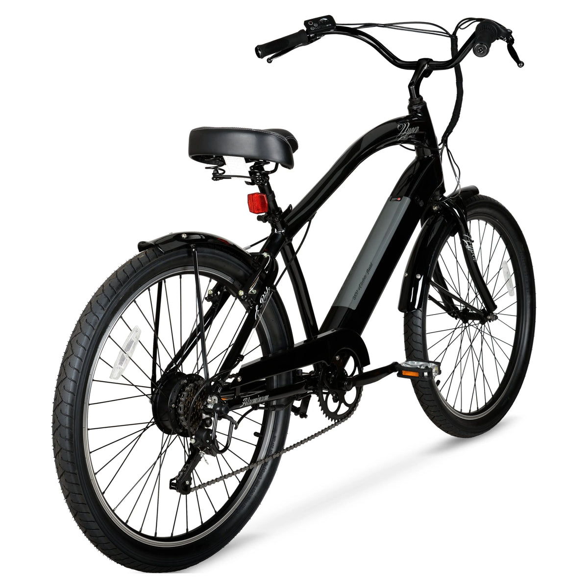 Black 26" 36V Electric Cruiser E-Bike with Pedal-Assist J8894