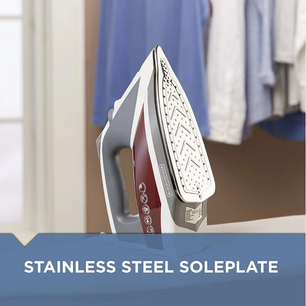 Red Steam Iron Z2947