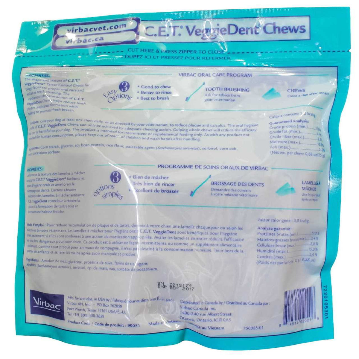 VeggieDent Dental Chews Dogs B4448