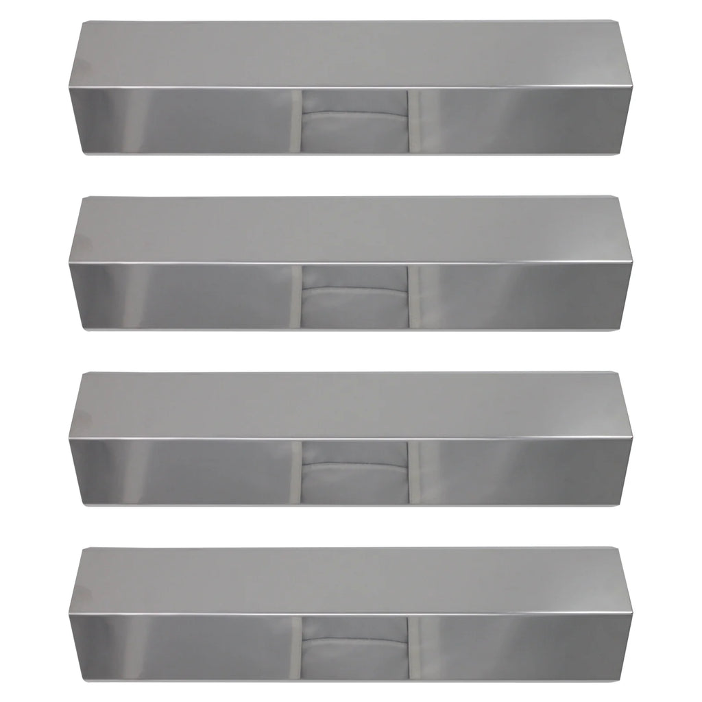 4-Pack Stainless Steel BBQ Grill Heat Shield Plate Replacement Parts 15" V3249