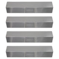 4-Pack Stainless Steel BBQ Grill Heat Shield Plate Replacement Parts 15" V3249