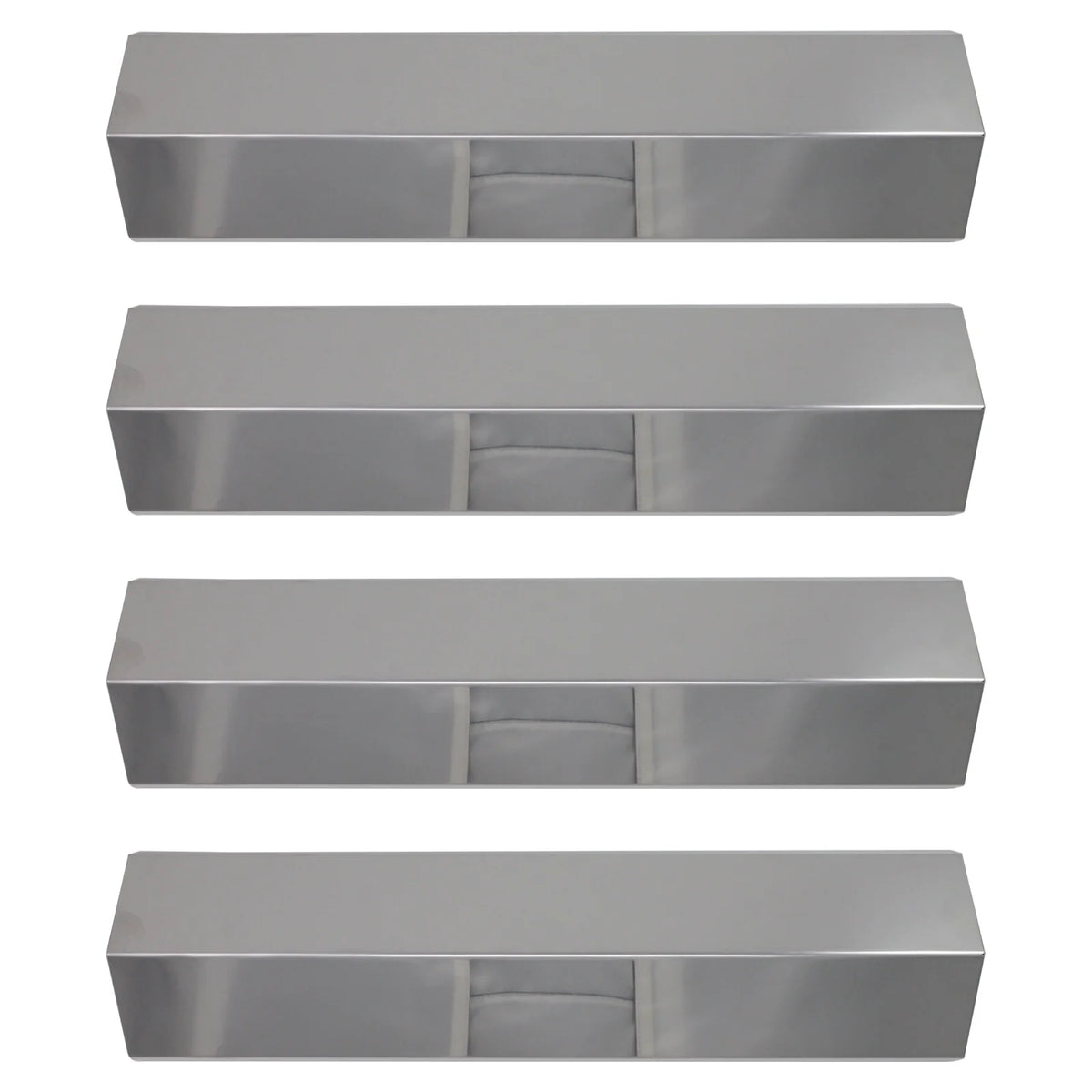 4-Pack Stainless Steel BBQ Grill Heat Shield Plate Replacement Parts 15" V3249