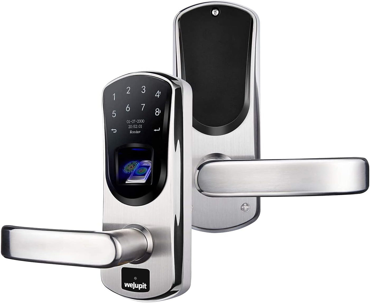 Smart Door Lock with Fingerprint Stainless Steel Touchscreen H2575
