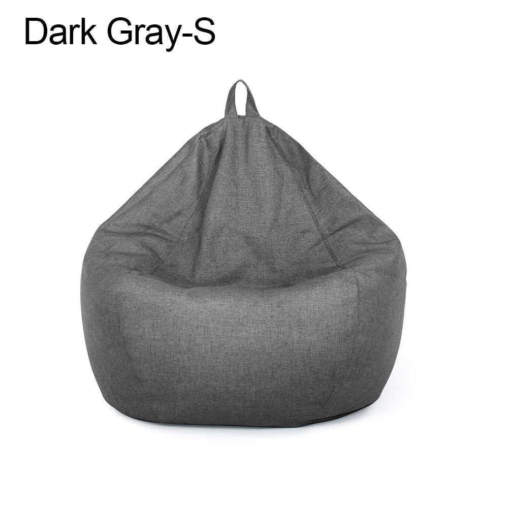 Soft Comfy Sofa Cover without Filling Dark Gray S C19829