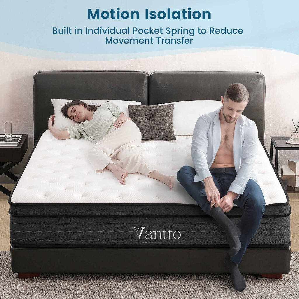 Queen 12 Inch Hybrid Memory Foam Mattress I93033