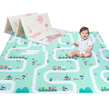 Reversible Non-Slip Waterproof Foam Baby Play Mat with Case, 6.5ft x 6ft I720