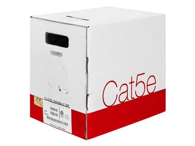 Cat5e UTP 24AWG Bare Copper 1000ft Solid White Bulk Cable Y589