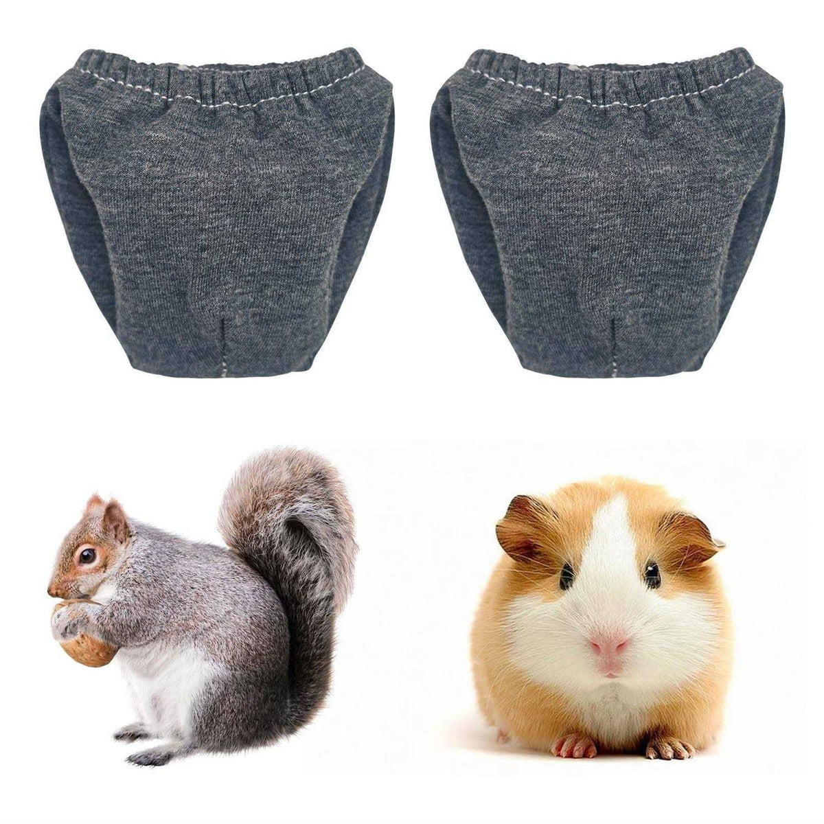 2PCS Small Pet Diapers, Reusable, Washable, with Velcro M23580