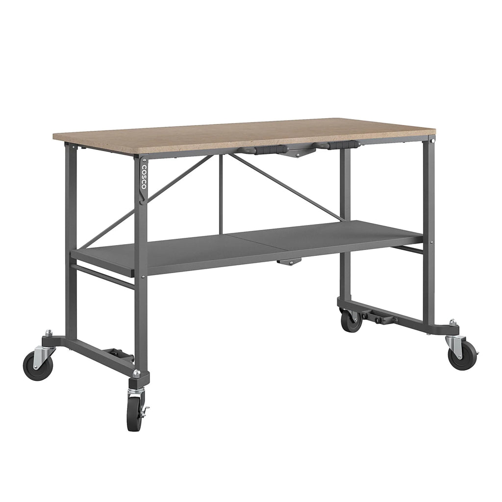Portable Folding Workbench with Locking Casters, 600 lb. Capacity A772