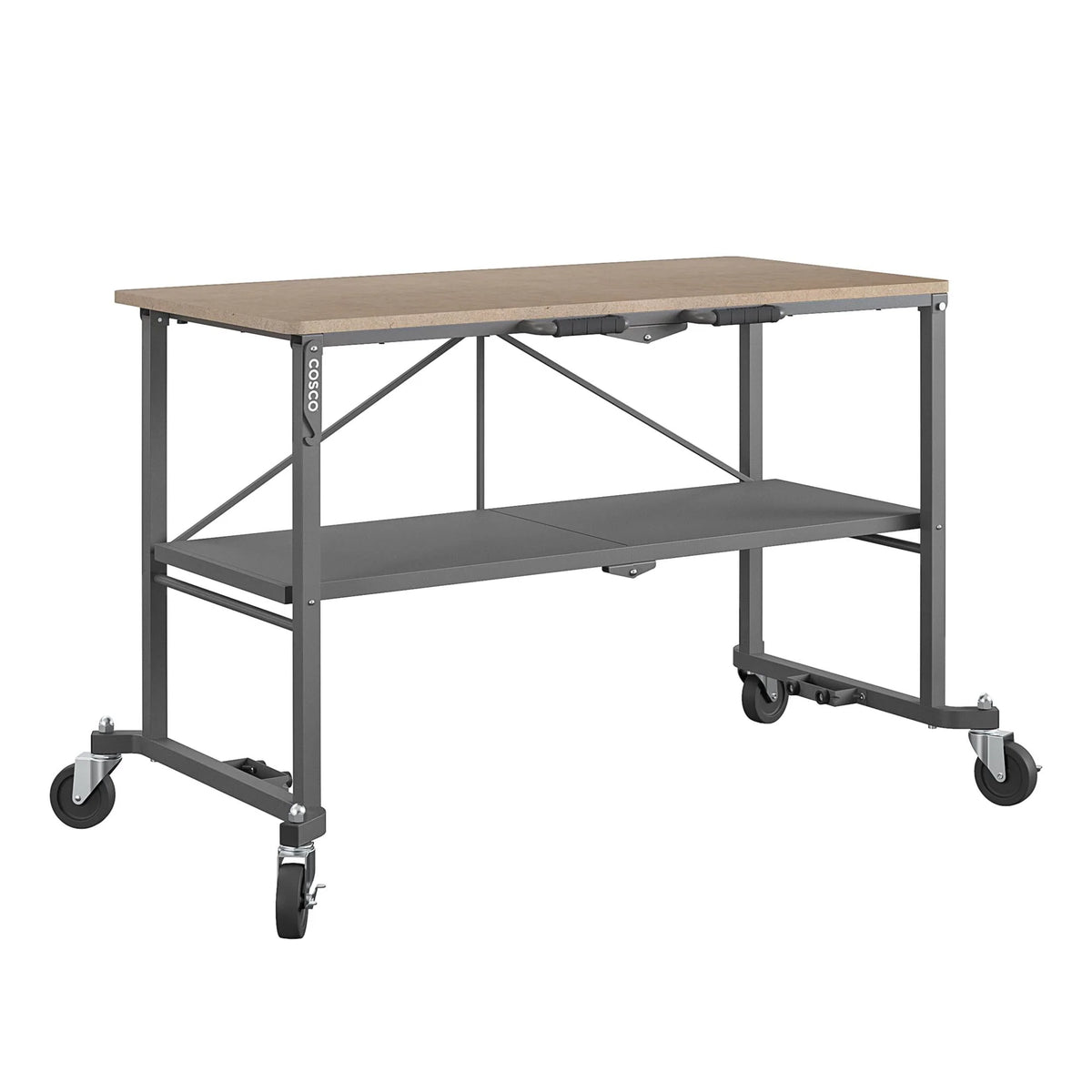 Portable Folding Workbench with Locking Casters, 600 lb. Capacity A772