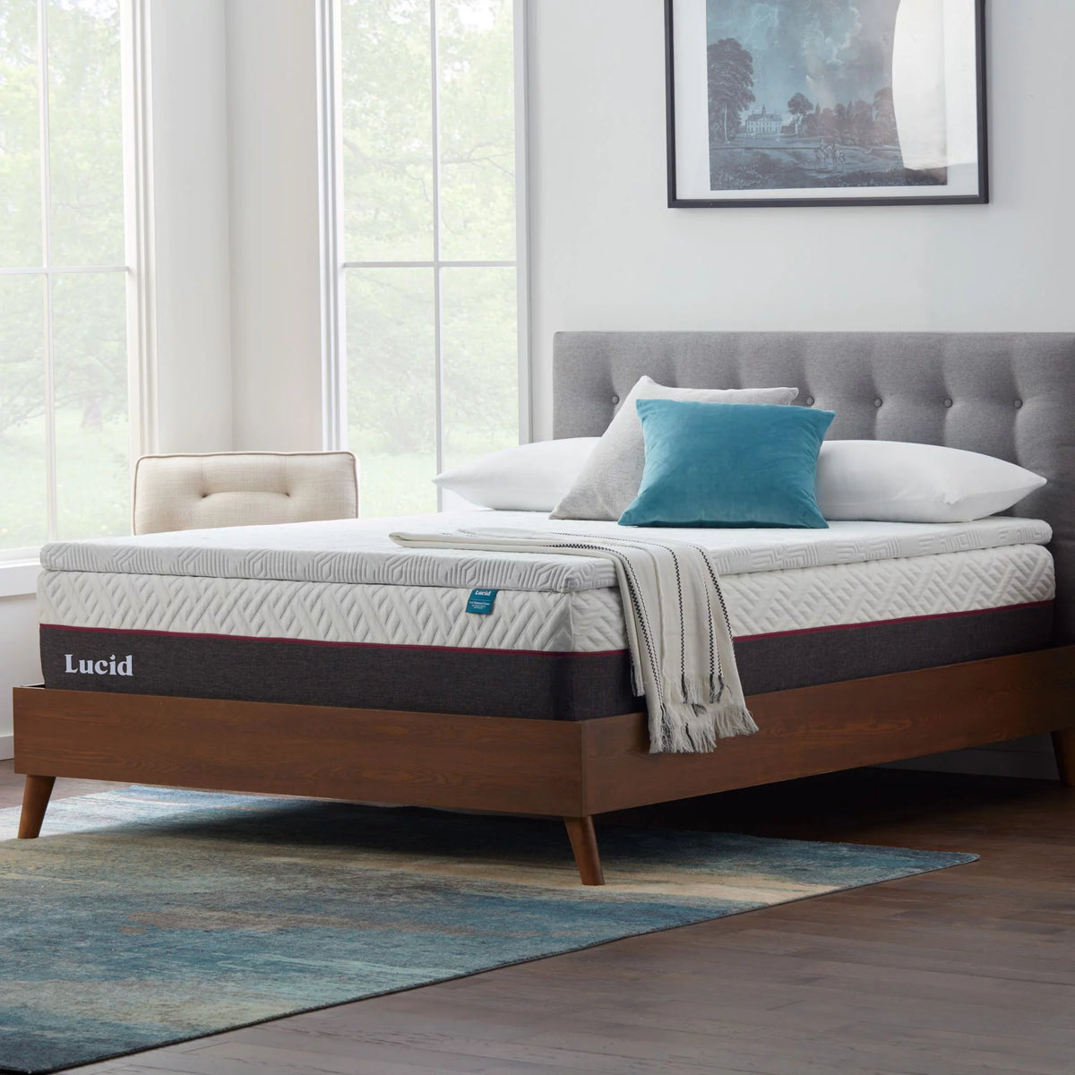 2" Cooling Gel Memory Foam Mattress Topper with Cover, Full R2898