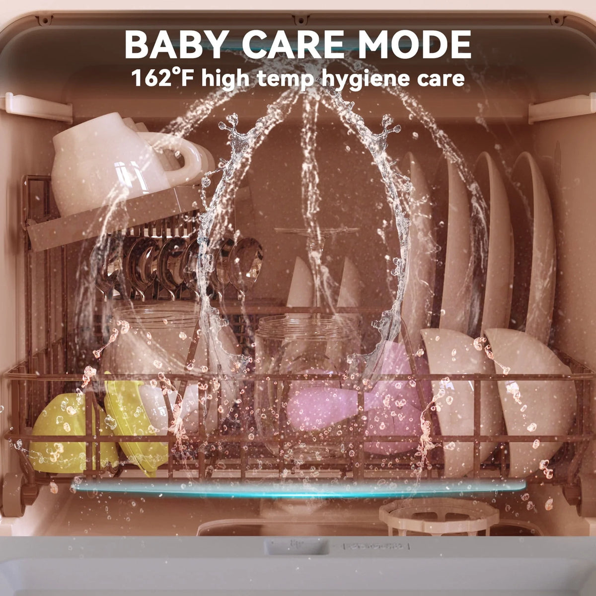 Portable Countertop Dishwasher with 5L Built-in Water Tank U304225
