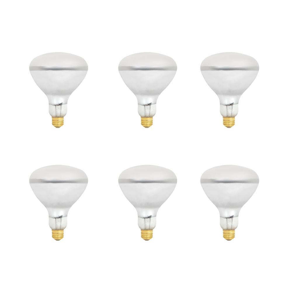 400-Watt Soft White R40 Dimmable Incandescent Flood Light Bulb (6-Pack) K95883