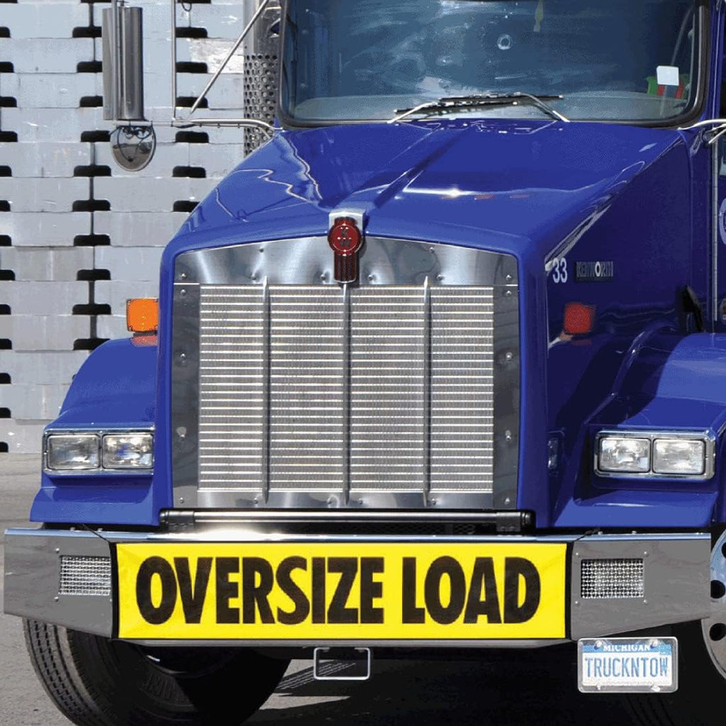 Oversize Load Banner with Metal Hooks 2 Pack 18 x 84 Inch D53299