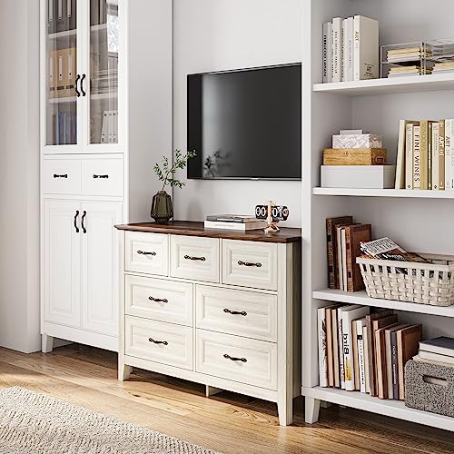 Black 5 Drawer Dresser with Metal Handles I785