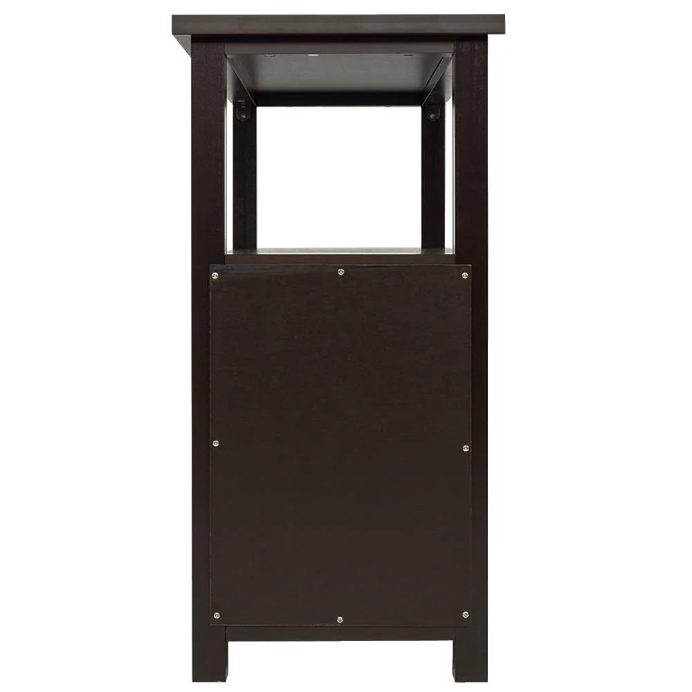 Set of 2 Wood End Table with 2 Drawers D54234