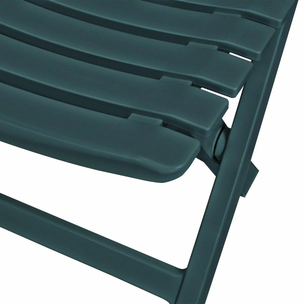 3 Piece Green Plastic Folding Bistro Set H713611