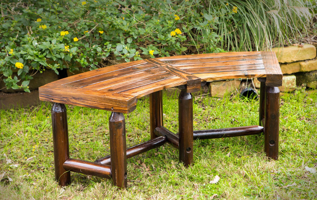 Char-log Curved Bench M55683