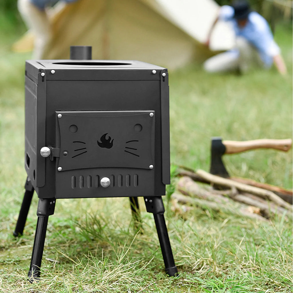 Portable Wood Burning Camp Tent with Chimney D483878