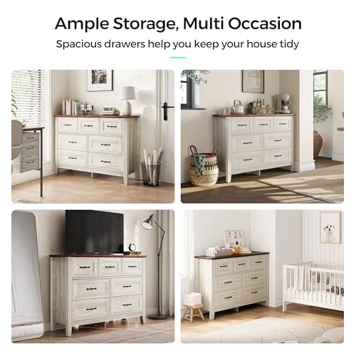 Black 5 Drawer Dresser with Metal Handles I785