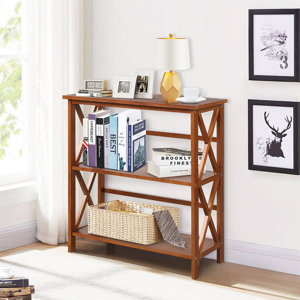 3-Tier Wooden Open Shelf Bookcase L742