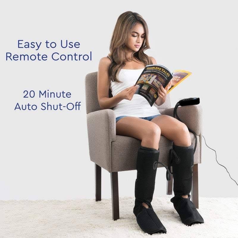 Leg and Foot Air Compression Massager with Heat and 6 Modes J98995