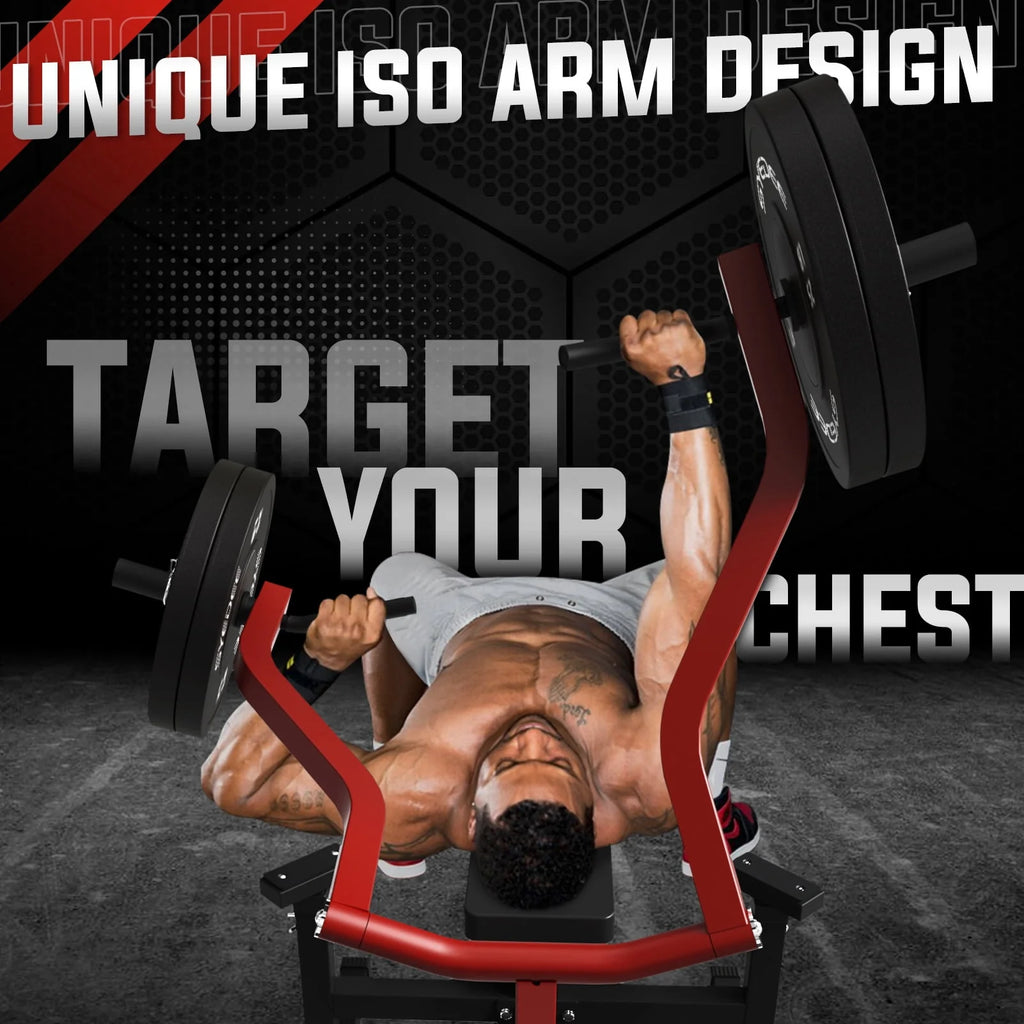 1250LBS Chest Press Machine with Converging Arms U586903