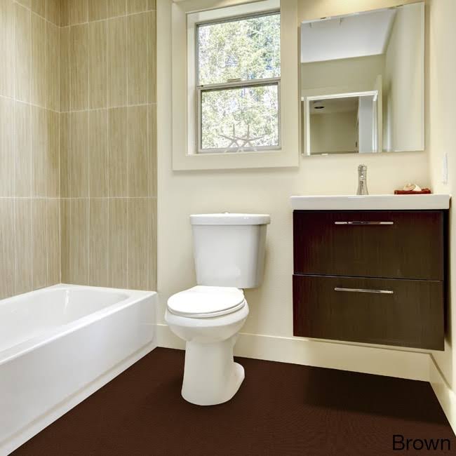 Brown Bathroom Carpet F9551