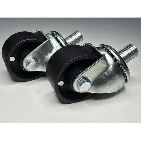 Black 2 Pcs Floor Jack Casters E93575