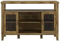 Dark Walnut TV Stand Console Cabinet Z58982