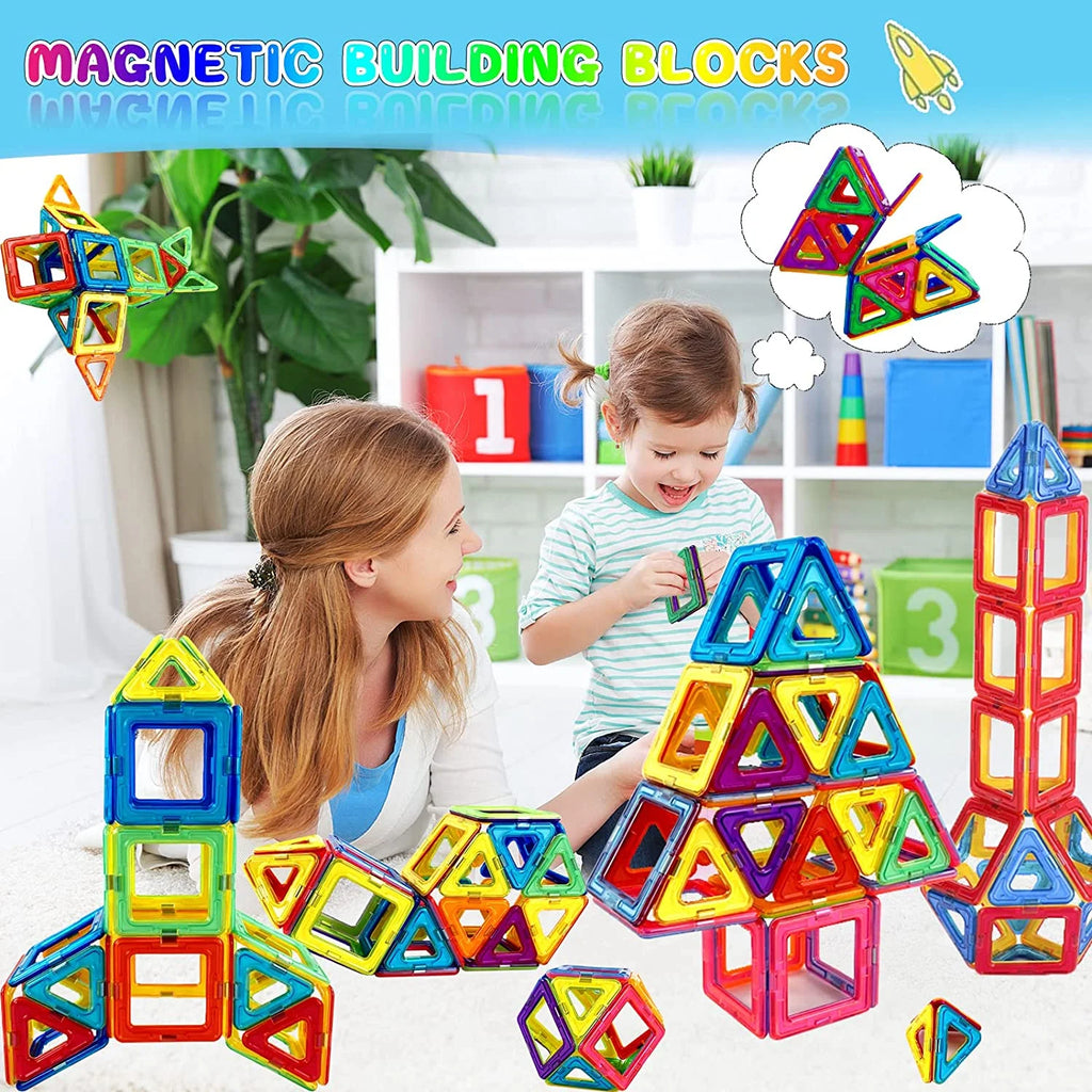 100Pcs Magnetic Building Tiles STEM Toys Starter Set R320201