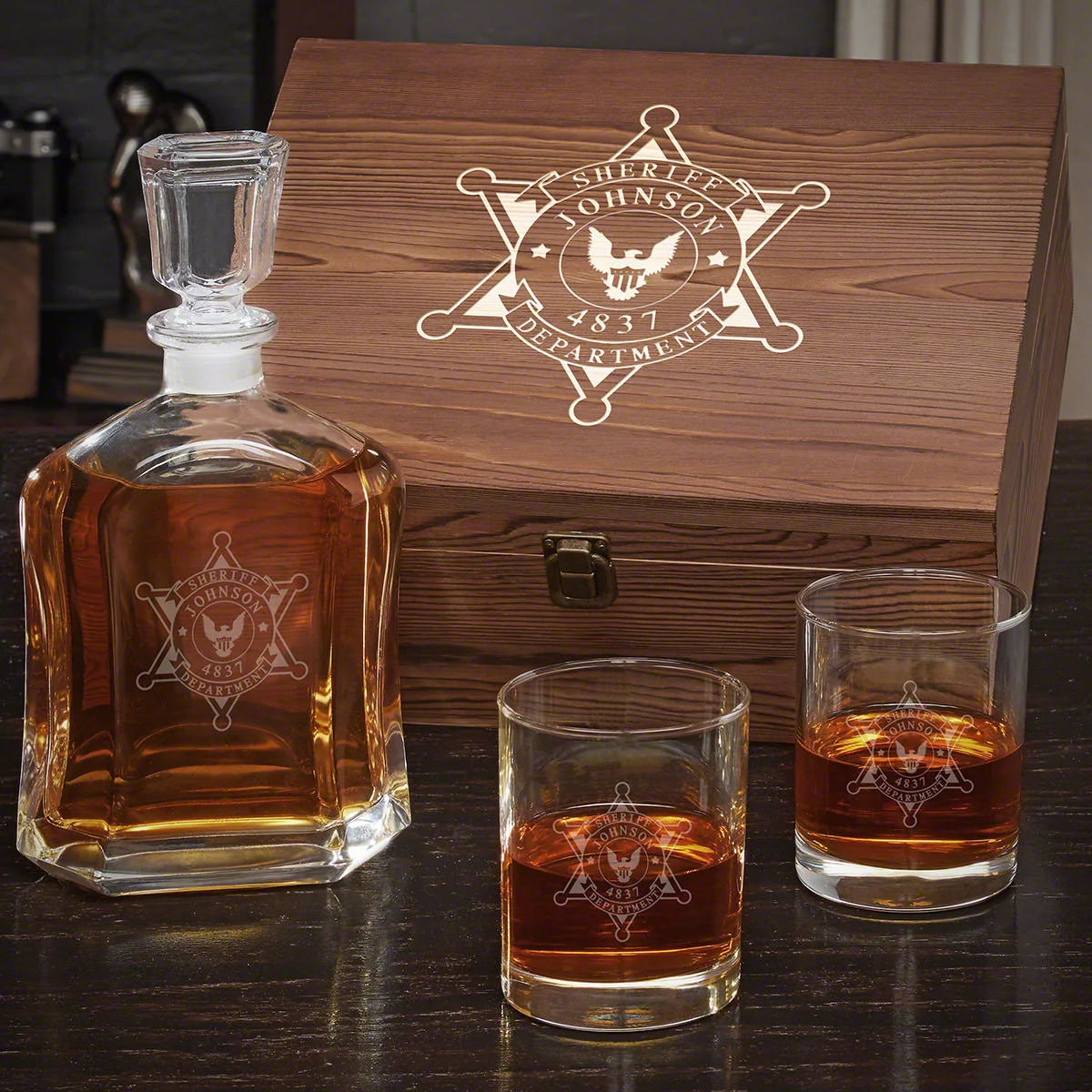 Personalized Whiskey Decanter Set Q137429