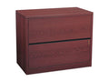 Brown 2 Drawer Lockable Filing Cabinet E36065