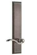 Antique Pewter Tall Plate Privacy Lever B27902