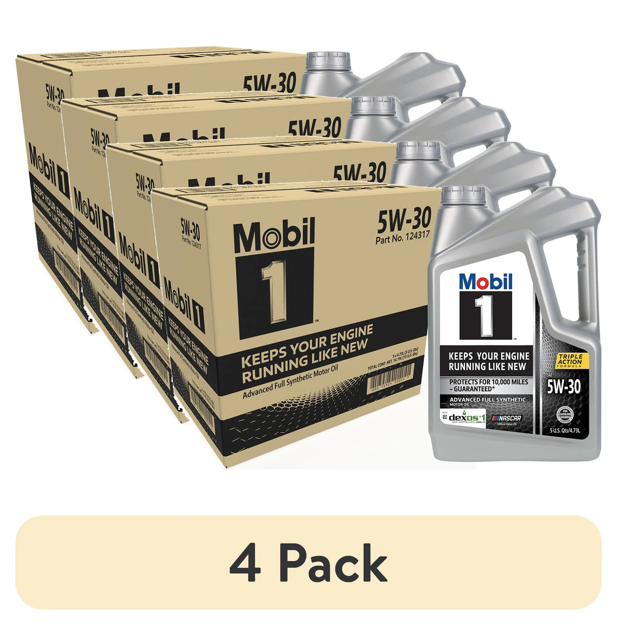 Full Synthetic Motor Oil 5W-30 5 Quart Pack of 3 D294