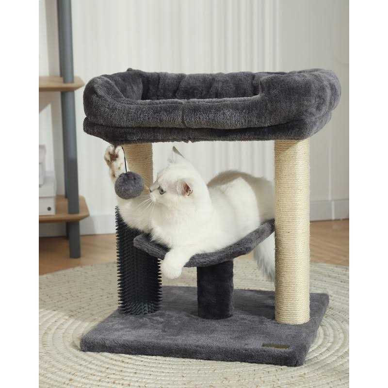 Cat Tree Tower with Scratching Post and Cozy Perch R228940