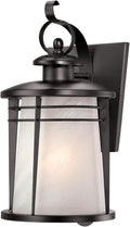 Weathered Bronze Exterior Wall Lantern with White Alabaster Glass S459647